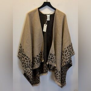 NWT Lucky Brand Leopard Wrap
